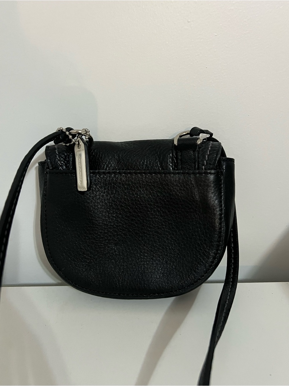 NWT Coach Park Mini Black Pebbled Leather Small Turnlock Crossbody Bag F49872 - Picture 8 of 12